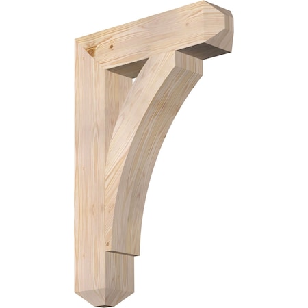 Ekena Millwork Thorton Craftsman Smooth Bracket, Douglas Fir, 5 1/2"W x 24"D x 36"H BKT06X24X36THR04SDF